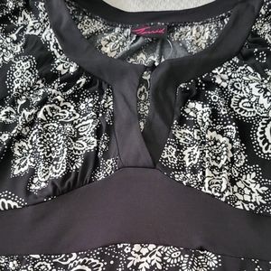 Torrid black and white dress